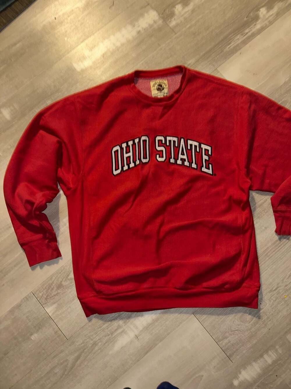 Steve & Barry's Ohio State Buckeyes Vintage Crewneck Sweatshirt RedLarge